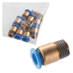 One-Touch Couplings - Male Thread Fittings (Round) PACK-EPFS10-3