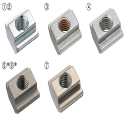 Pre-Assembly Insertion Nuts for Aluminum Frames - Standard - For 8 Series (Slot Width 10mm) HNTT8-5