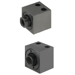 Floating connector - Ultra-short type Foot (vertical) mounting - Female thread