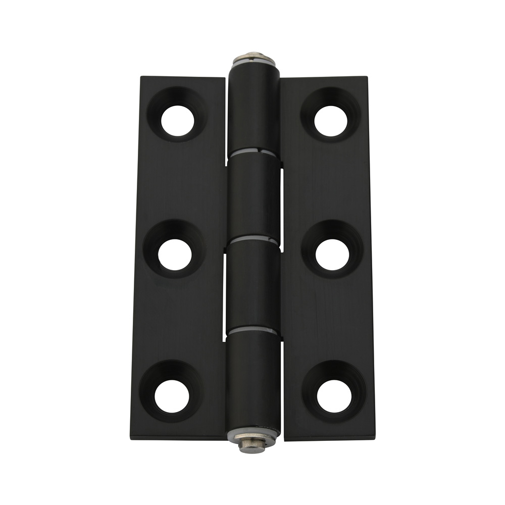 Aluminum butterfly hinge Length-increased type Black anodized C-HHPBSNL6