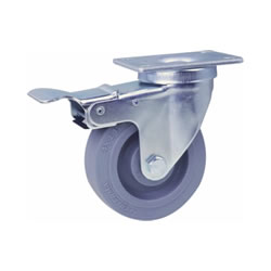 Light load caster TPR wheel Universal type with brake