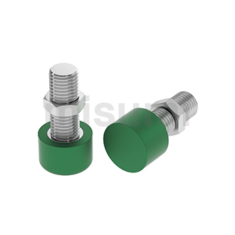 Urethane Pushers Threaded Stud Type with Hex Nut