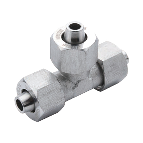 Compression Fitting Stainless Steel, Tees E-PACK-MSSNPE8-8