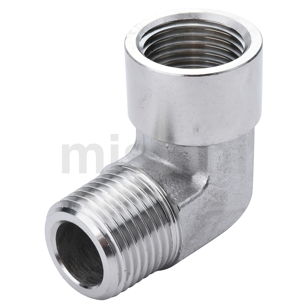 Stainless Steel Screw-In Joints, Equal Dia., Male/Female Elbow E-SUTELH10A-304
