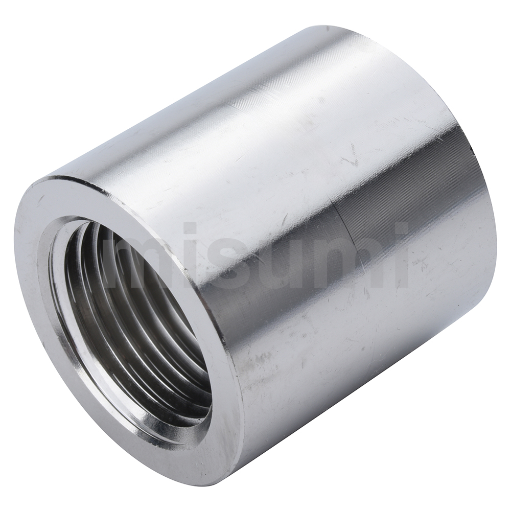Stainless Steel Screw-In Joints, Equal Dia., Sleeve E-SUTPSH10A-304
