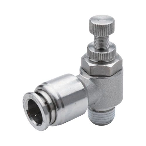 Stainless Steel Meter-Out Speed Control Valves, One-Touch Type E-PACK-MSSLA12-3