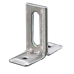 Vertical Pipe Fitting / Mounting Leg, Stainless Steel T-Shaped Legs (Slotted Hole) N-010433-W25XL50