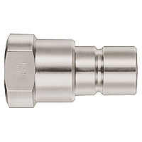 S210 Cupla, Stainless Steel, Plug (for Male Thread Mounting) S210-2P-SUS-FKM