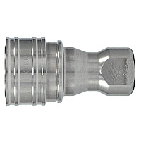 SP Cupla, Type A, Stainless Steel, FKM Socket (for Male Thread Mounting) 16S-A-SUS-FKM