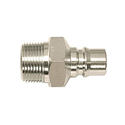 Hi Cupla Large Bore, Stainless Steel, Plug, PM Type (for Female Thread Mounting) 400PM-SUS