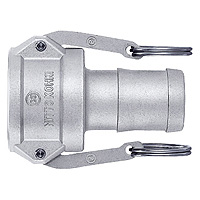 Lever Lock Cupla, Aluminum Alloy, Socket, LC Type (for Hose Mounting) LC-16TSH-ALM-NBR