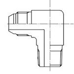 090 90° Elbow Adapter With Taper Thread (30° Male Seat) for Connection to Equipment Pipes