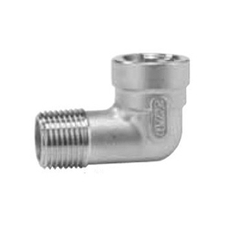 Stainless Steel Screw-in Pipe Fitting, Straight Elbow
