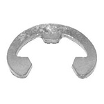 Bowed E-Shaped Retaining Ring