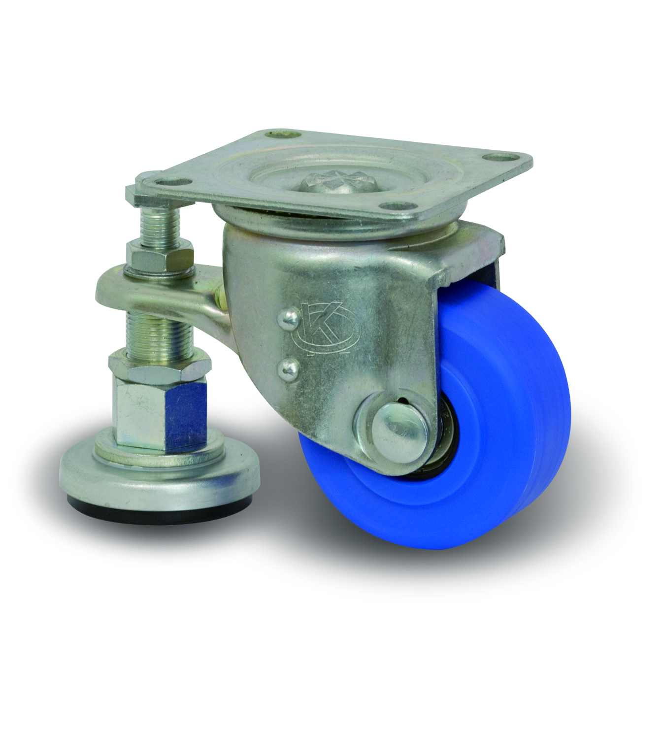 Small Caster for Heavy Loads, with Adjuster L-JW Fitting L-MCB/JW
