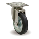 Stainless Steel Casters, Swivel, with JS Metal Fittings, F / JS