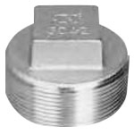 Stainless Steel Screw-in Fitting, Square Plug P SCS14-P-1/4B