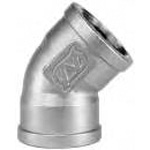Stainless Steel Screw-in Pipe Fitting - 45° Elbow 45L SCS14-45L-11/4B