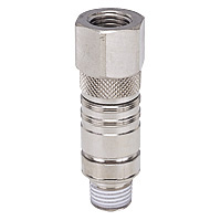 Mold Cooling - Mold Temperature Control Joint - Built-in Stop Valve - Female Screw Straight ASC10-03F03