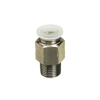 For Clean Environment, PP Type Tube Fitting, Straight Threaded Section SUS304 PPC6-M5SUS-F-C