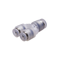 Tube Fitting PP Type Different Diameters Union Y for Clean Environments PPW6-4-C