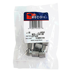 Helicoil Compatible 6 mm Wire Thread Repair Inserts M6 x 1.0 1.5 D 20 off