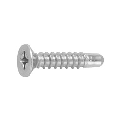 Cross Recessed Flat Head Tapping Screws, 2 Models with Guide, BRP Shape, G=5 CSPCSSG5-SUS-TP4-16