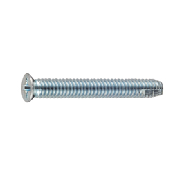 Cross Recessed Small Former JIS Flat Head Tapping Screw, Type 3 Grooved C-1 Shape