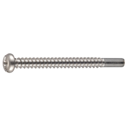 Cross/Straight-Recessed Pan Head Tapping Screw Class 2 with Guide BPR Model G=10 CSBPNNBRPG10-SUS-TP4-25