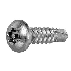 TRF/Tamper-Proof Screw, SUS410 TRX, Pin TRX Pot Drill Screw
