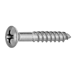 Raised Countersunk Head Wood Screw (Double Row Thin Body)