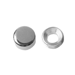 Mirror Lock Nut, Flat, Brass Low Cadmium Material (ECO-BS)
