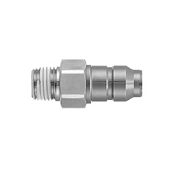 S Coupler Stainless Steel KKA Series, Plug (P) Male Thread Type