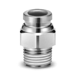 Male Connector KQB2H Metal One-Touch Fitting KQB Series  KQB Series  KQB Series  KQB2H06-M5