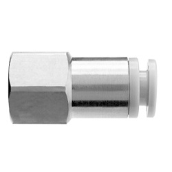 Female Connector KGF Stainless Steel One-Touch Fitting, KG Series. KGF08-02-X34