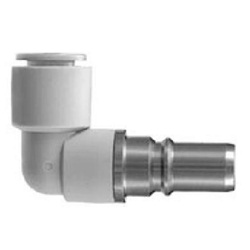 S Coupler KK Series, Plug (P) Elbow Type With One-Touch Fitting KK3P-06L
