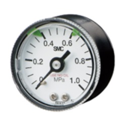 Pressure Gauge For Clean Regulator / With Limit Indicator G46-SRA/B Series G46-7-02M-SRB-C