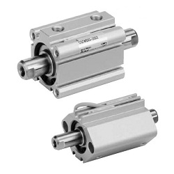 Compact Cylinder, Standard Type, Double Acting, Double Rod CQ2W Series CDQ2WB20-25DMZ
