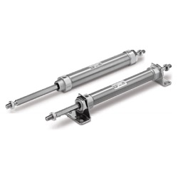 Air Cylinder, Non-Rotating Rod Type: Double Acting, Double Rod / CM2KW Series CDM2KWB25-150Z
