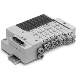 5-Port Solenoid Valve, Plug-In Cassette Type, SQ1000 Series Valve SQ1A31-5B1-L4-B