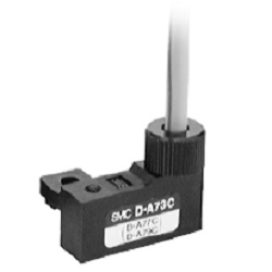 Reed Auto Switch, Rail Mounting-Style, D-A73C/D-A80C D-A73C