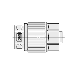 Fluoropolymer Pipe Fittings Hyper Fitting LQ3 Series Optional Tube Plug LQ3-4P13-2-3