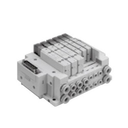 5-Port Solenoid Valve, SY3000/5000, Plug-in Mixed Mounting Manifold SS5Y5-M10S3ZB-14B-C86