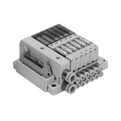 5-Port Solenoid Valve, Plug-in Type, S0700 Series, Manifold / Optional Parts SS0700-1A-P018-N1-B