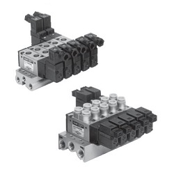 5-Port Solenoid Valve, Direct Piping Type VZ5000 Series, Manifold