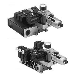 5-Port Solenoid Valve Pilot Type, VFS2000, Manifold, Control Unit VV5FS2-01-041-01-E5