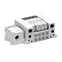 5-port solenoid valve, base mounted type, plug-in unit, VQC5000 Series, manifold VV5QC51-0204FPDC