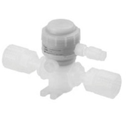 Chemical Liquid Valve Mon-Metallic Exterior, Air Operated Type, Flare Integrated Fitting, Space Saving