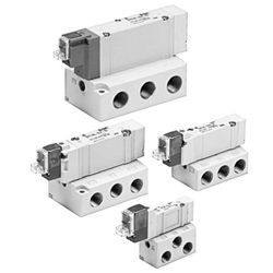 UL Standard Compliant 5-Port Solenoid Valve, Base Mounted, SY3000/5000/7000/9000 30-SY5140-5M