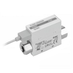 2-Color Display Type Digital Flow Switch Separate Sensor Unit Compatible With Rechargeable Battery 25A-PFM5 Series